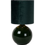 Lampa stołowa zielona Esterad Lucide - Szkło, tkanina | Sklep