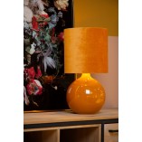 Lampa stołowa szklana podstawa Esterad żółta Lucide