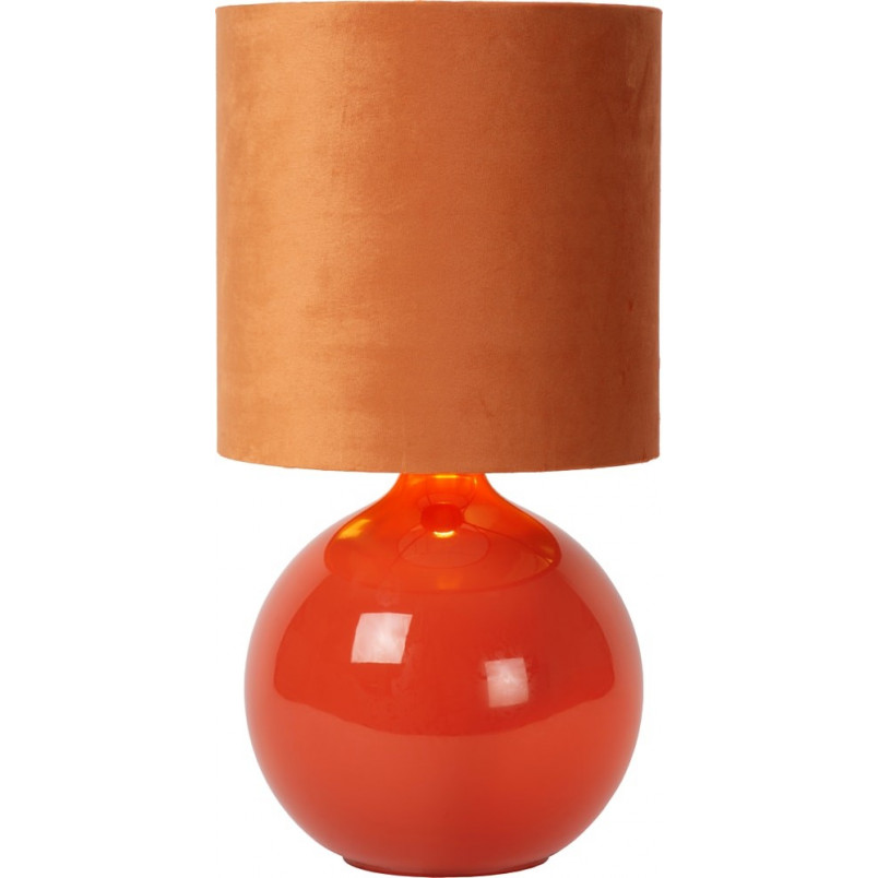 Lampa stołowa szklana podstawa Esterad pomarańczowa Lucide
