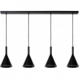 Lampa Wisząca Betonowa Gipsy | Lucide | 120cm | Czarna