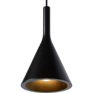 Lampa Wisząca Betonowa Gipsy | Lucide | 120cm | Czarna