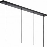 Lampa Wisząca Betonowa Gipsy | Lucide | 120cm | Czarna
