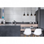 Lampa Wisząca Betonowa Gipsy | Lucide | 120cm | Czarna