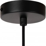 Lampa wisząca z 3 abażurami Gregory 34cm czarna Lucide