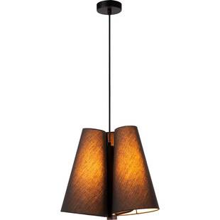 Lampa wisząca z 3 abażurami Gregory 34cm czarna Lucide