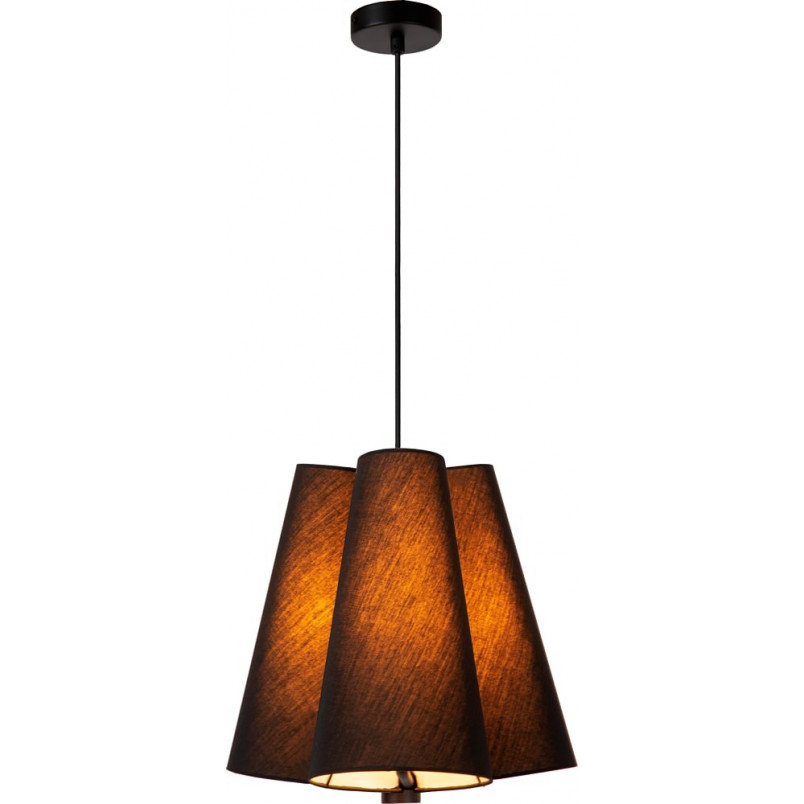 Lampa wisząca z 3 abażurami Gregory 34cm czarna Lucide