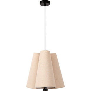 Lampa wisząca z 3 abażurami Gregory 34cm kremowa Lucide