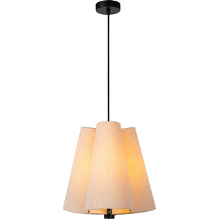 Lampa wisząca z 3 abażurami Gregory 34cm kremowa Lucide