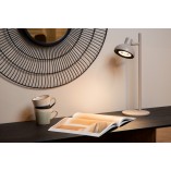 Lampa stołowa loft Sensas kremowa Lucide