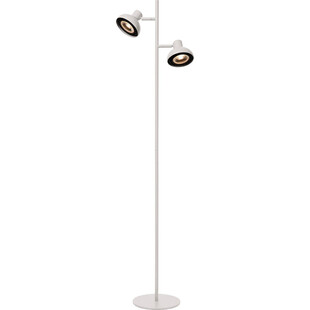 Lampa podłogowa podwójna loft Sensas biała Lucide