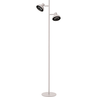 Lampa podłogowa podwójna loft Sensas biała Lucide