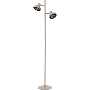 Lampa podłogowa podwójna loft Sensas kremowa Lucide