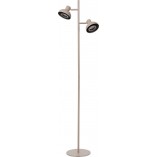 Lampa podłogowa podwójna loft Sensas kremowa Lucide