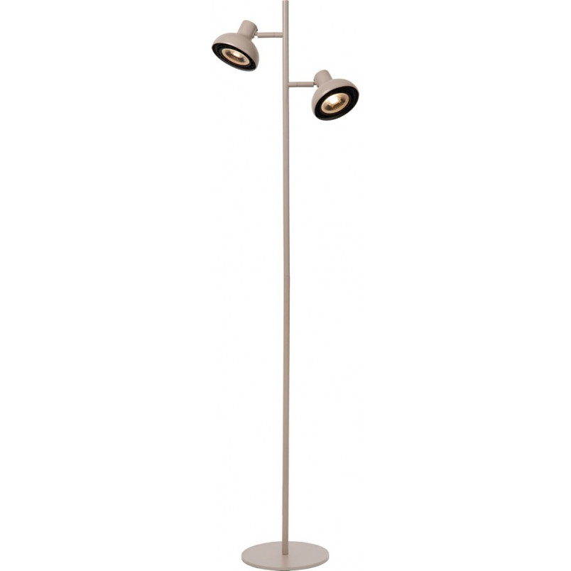 Lampa podłogowa podwójna loft Sensas kremowa Lucide