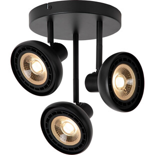 Reflektor sufitowy loft Sensas III czarny Lucide