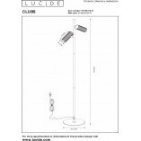 Lampa podłogowa biała Clubs - Lucide | Nowoczesny design