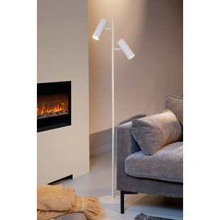 Lampa podłogowa biała Clubs - Lucide | Nowoczesny design