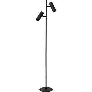 Lampa podłogowa 2 punktowa z regulacją Clubs czarna Lucide