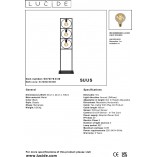 Lampa podłogowa loft Suus czarna | Lucide - Sklep Lamp