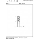 Lampa podłogowa loft Suus czarna | Lucide - Sklep Lamp