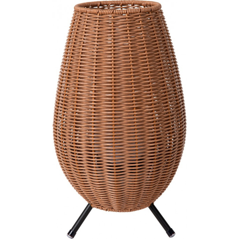 Lampa ogrodowa boho Colin LED | Lucide - 36cm, brązowa
