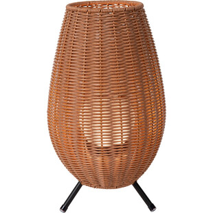Lampa ogrodowa boho Colin LED | Lucide - 36cm, brązowa