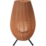 Lampa ogrodowa boho Colin LED | Lucide - 36cm, brązowa