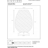 Lampa ogrodowa boho Colin LED 79cm czarna Lucide