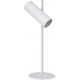 Lampa biurkowa Clubs biała Lucide | Regulowana i minimalistyczna