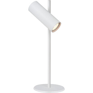 Lampa biurkowa regulowana Clubs biała Lucide