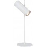 Lampa biurkowa Clubs biała Lucide | Regulowana i minimalistyczna