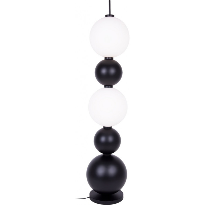 Lampa podłogowa Tama LED biało-czarna - MaxLight