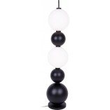Lampa podłogowa Tama LED biało-czarna - MaxLight