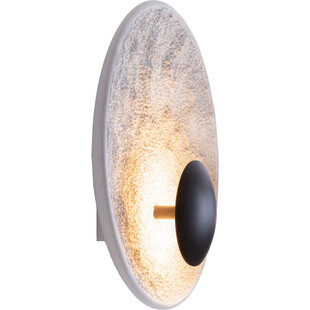 Kinkiet okrągły japandi Oyaka LED 29cm biało-czarny MaxLight