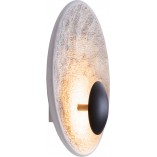Kinkiet okrągły japandi Oyaka LED 29cm biało-czarny MaxLight