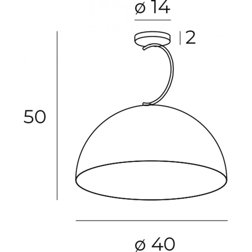 Lampa sufitowa nowoczesna Twenty 40cm czarna MaxLight