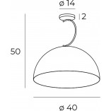 Lampa sufitowa nowoczesna Twenty 40cm czarna MaxLight