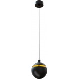 Lampa wisząca nowoczesna Cometshine LED 9,5cm czarno-złota MaxLight
