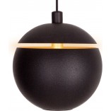 Lampa wisząca nowoczesna Cometshine LED 9,5cm czarno-złota MaxLight