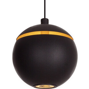 Lampa wisząca nowoczesna Cometshine LED 9,5cm czarno-złota MaxLight