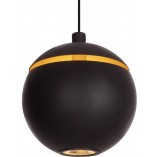 Lampa wisząca nowoczesna Cometshine LED 9,5cm czarno-złota MaxLight