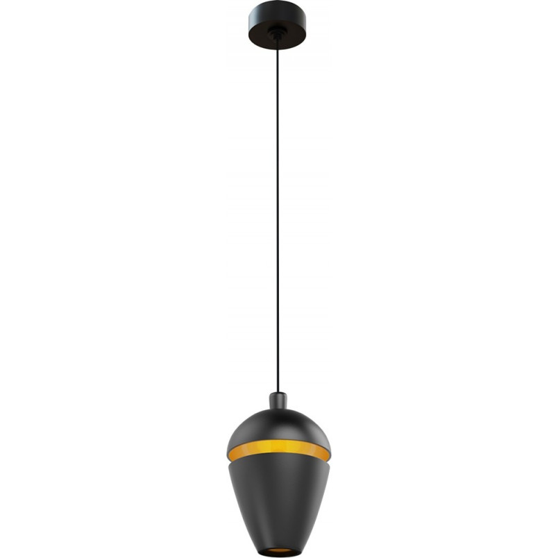 Lampa wisząca nowoczesna Cometshine LED 8,3cm czarno-złota MaxLight
