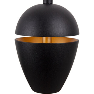 Lampa wisząca nowoczesna Cometshine LED 8,3cm czarno-złota MaxLight