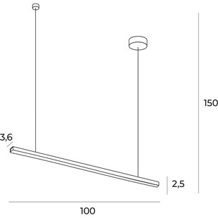 Lampa wisząca glamour ściemniana Trio LED 100cm złoto szczotkowane MaxLight
