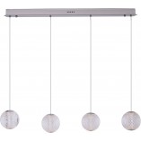 Lampa wiszące kule glamour Nobile LED IV 82cm przeźroczysty / chrom MaxLight