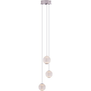 Lampa wiszące kule glamour Nobile LED III 18cm przeźroczysty / chrom MaxLight