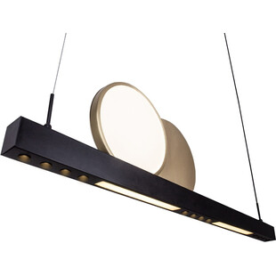 Lampa wisząca nowoczesna Momo LED 90cm czarno-złota MaxLight