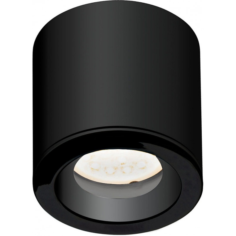 Plafon spot tuba łazienkowa Form 8cm H8cm czarna MaxLight