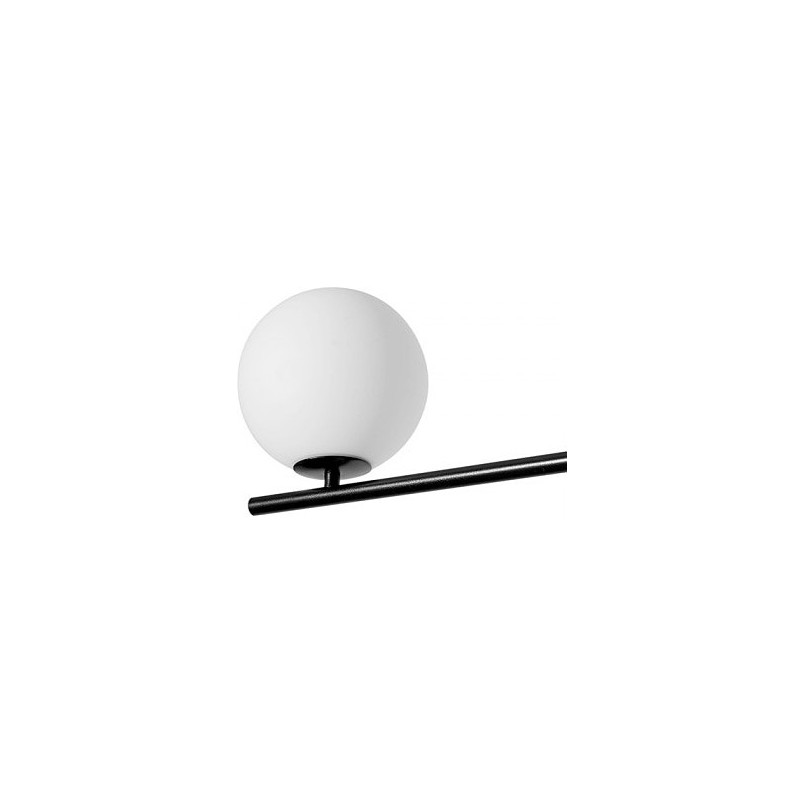 Lampa sufitowa 2 szklane kule Suguri CS 90cm biało-czarna Ummo