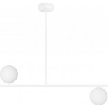 Lampa sufitowa 2 szklane kule Suguri CM 90cm biała Ummo